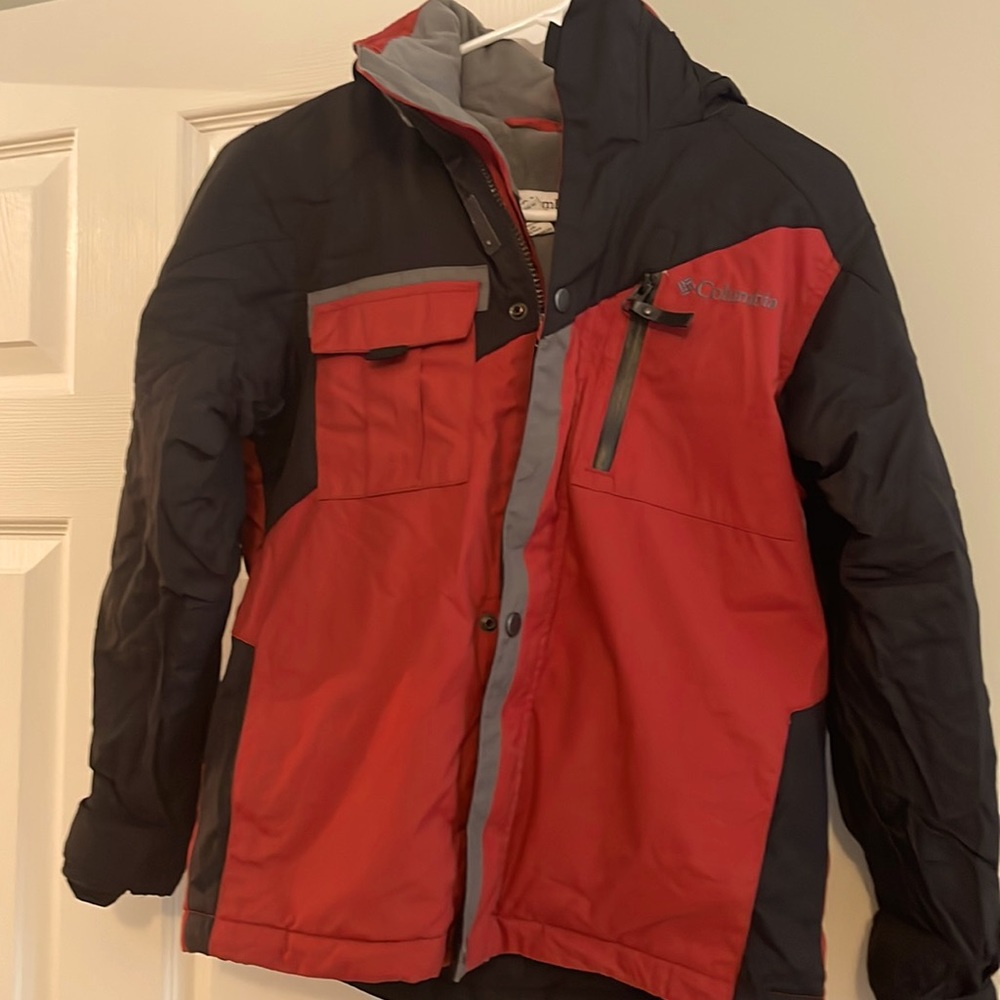 Columbia Red and Black Kids' Jacket